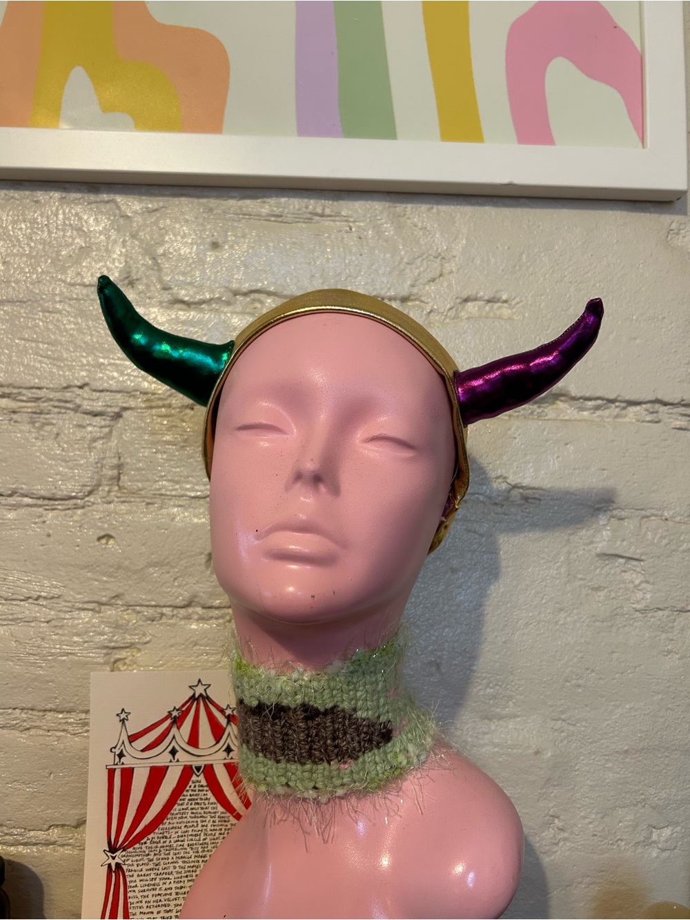 Mardi Gras Metallic Horn Headband